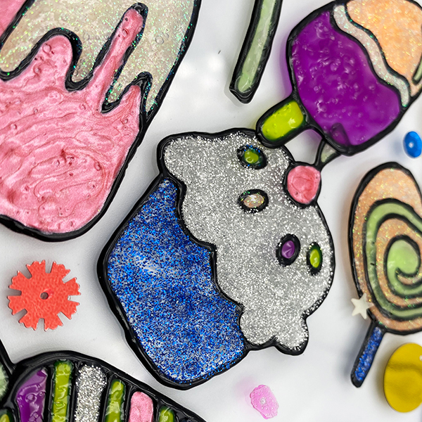 30 CC Glitter Window 3D Glass Paint (1pc)