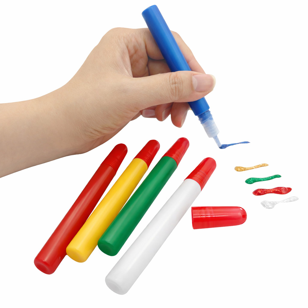 10 Pcs 10CC 3D Glass Paint Set