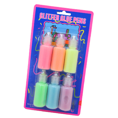 6 Pcs 20Ml Glow  In The Dark 3D Color Paint Set