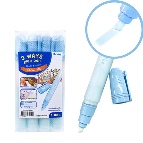 12 Pcs 10G 2 Ways Glue Pen Set
