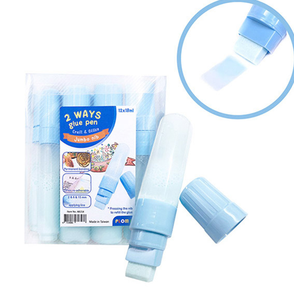 12 Pcs 18G 2 Ways Glue Pen Set