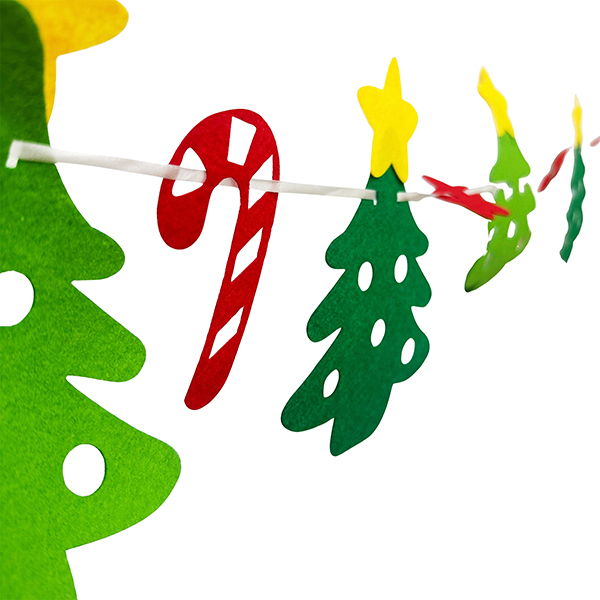 14 Pcs DIY Polyeste Xmas Garland Set
