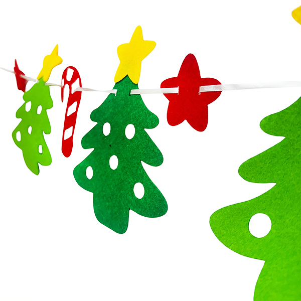 14 Pcs DIY Polyeste Xmas Garland Set