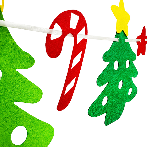 14 Pcs DIY Polyeste Xmas Garland Set