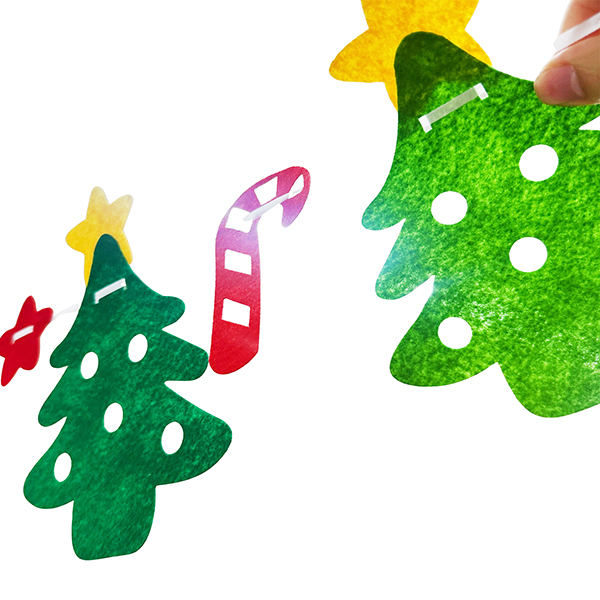 14 Pcs DIY Polyeste Xmas Garland Set