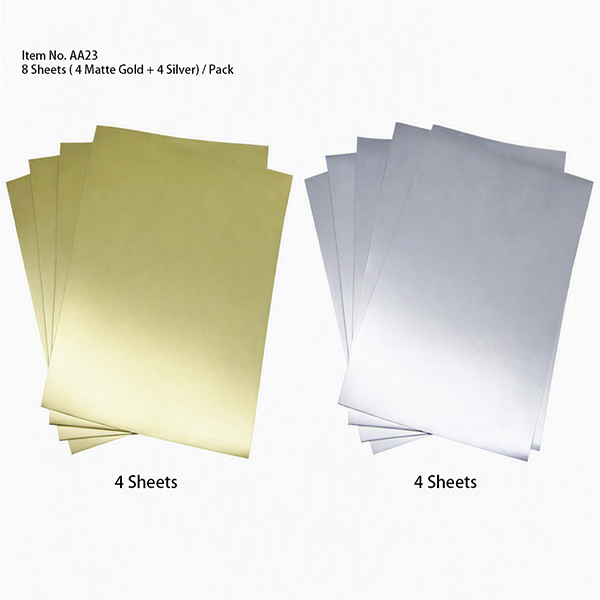 A4 Printable Matte Metallic Labels ( 8Pcs, 2 Color)
