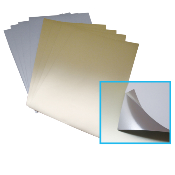 8 Pcs A4 Metallic Color Label Sheet Set
