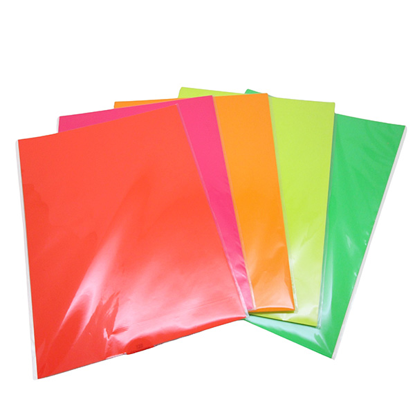 A4 Printable Neon Label (8Pcs, 1 Color)