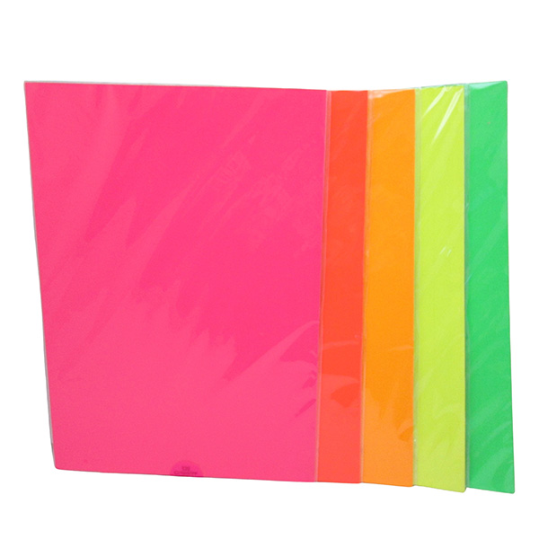 A4 Printable Neon Label (8Pcs, 1 Color)