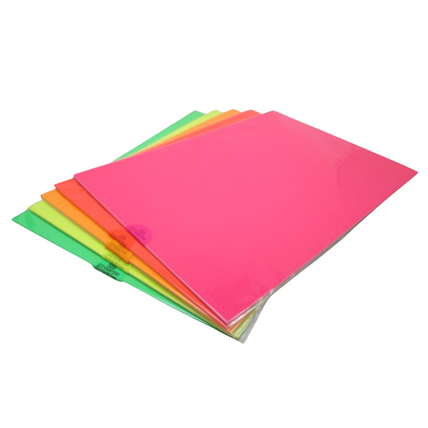 A4 Printable Neon Label (8Pcs, 1 Color)
