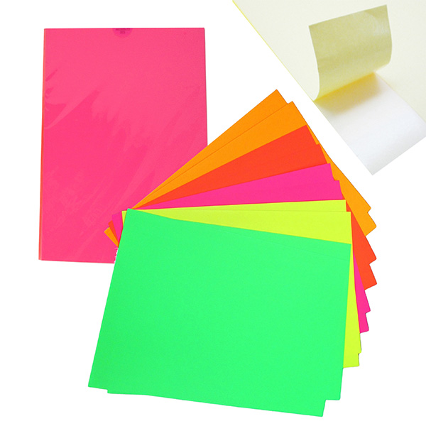 A4 Printable Neon Label (10Pcs, 5Color)