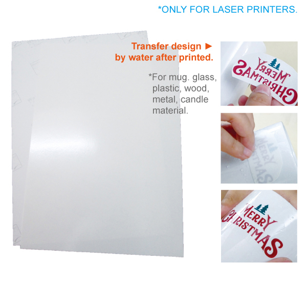 A4 Printable Water Transfer Film (2Pcs, Clear)