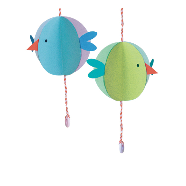 Diy Paper Bird Ornaments Kit