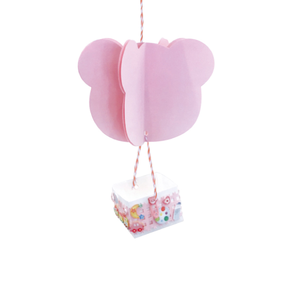 Diy Paper Bear Hot-Air Balloon Set