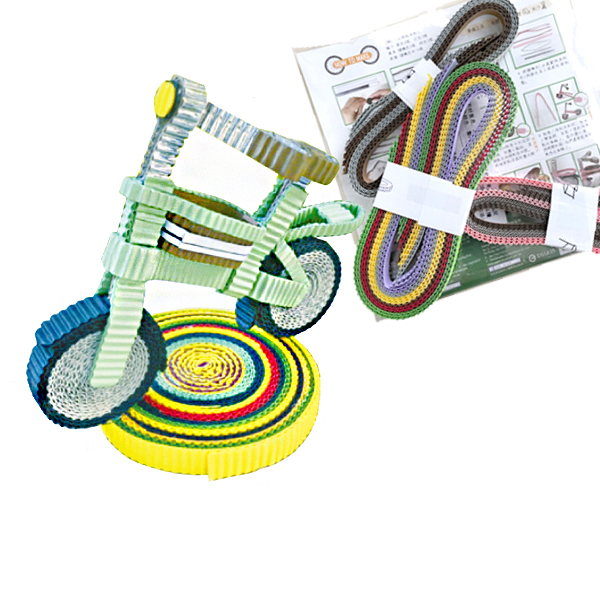 Diy Corrugated Paper Cruiser Bike Set