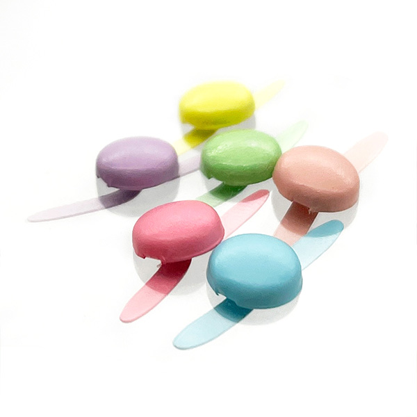 100Pcs 5mm Round Pastel Metal Paper Split Fasteners